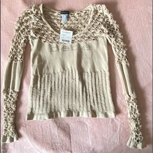 bebe see-through top